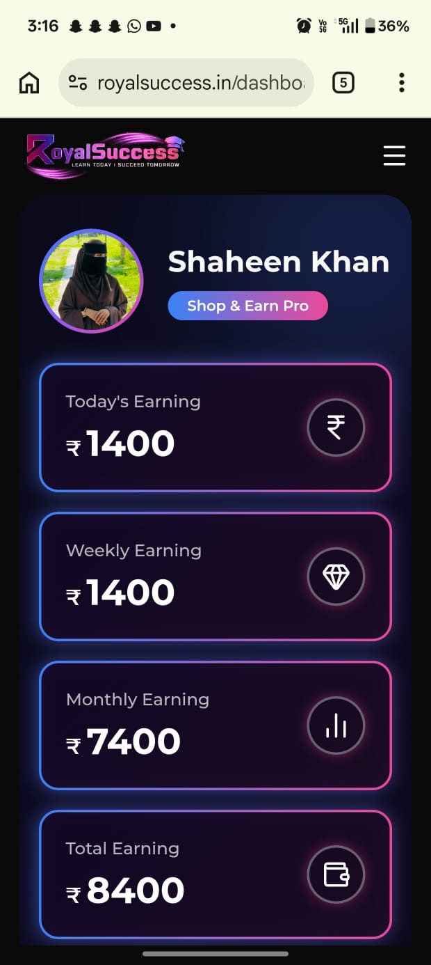 Landing Pages Income Proof